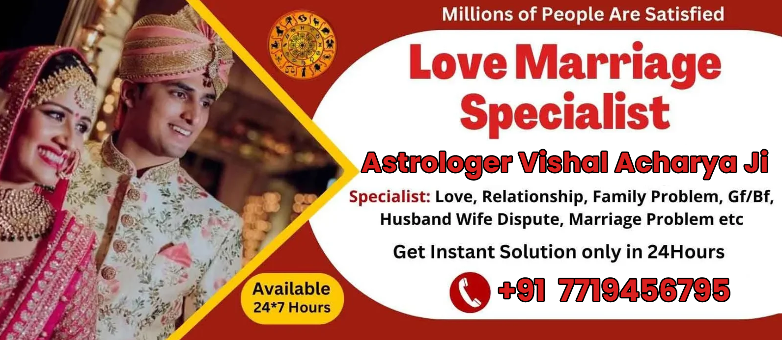 Astrologer Vishal Acharya ji +91-7719456795